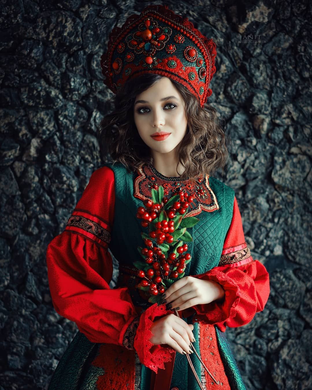 Nude girl Women in Slavic costumes in Duntai